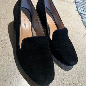 Black Suede Banana Republic heels